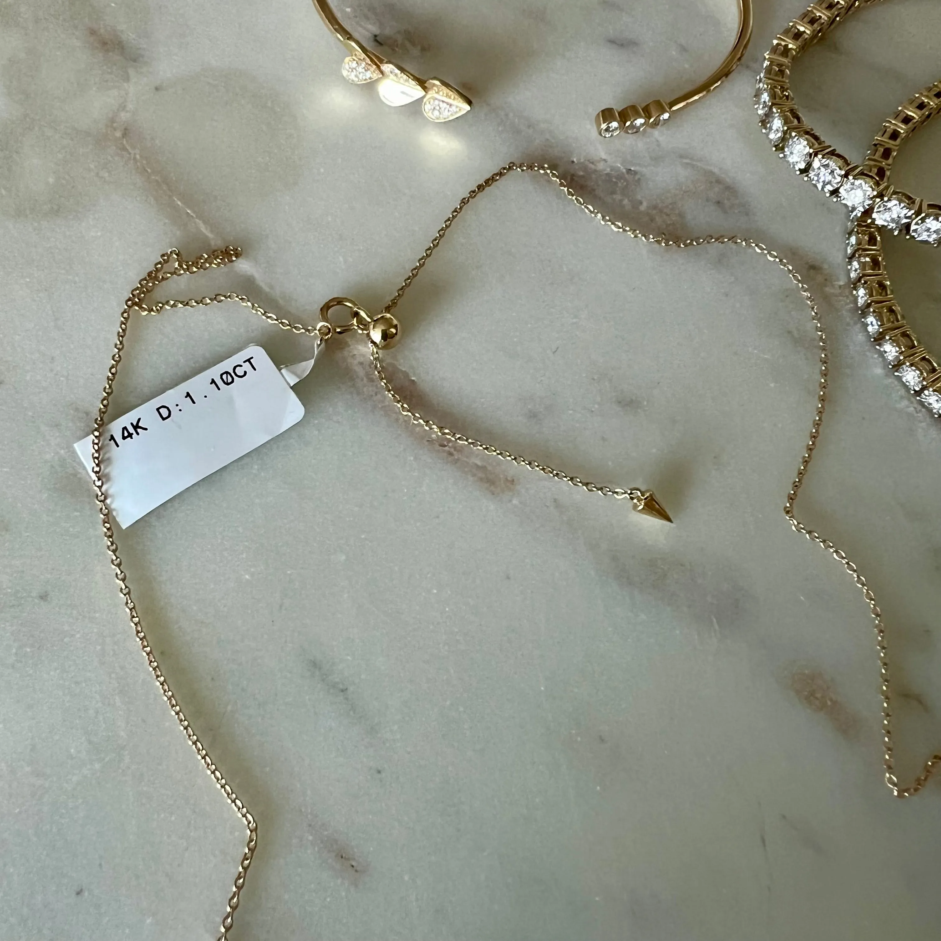 14KT Gold Diamond Fia Necklace