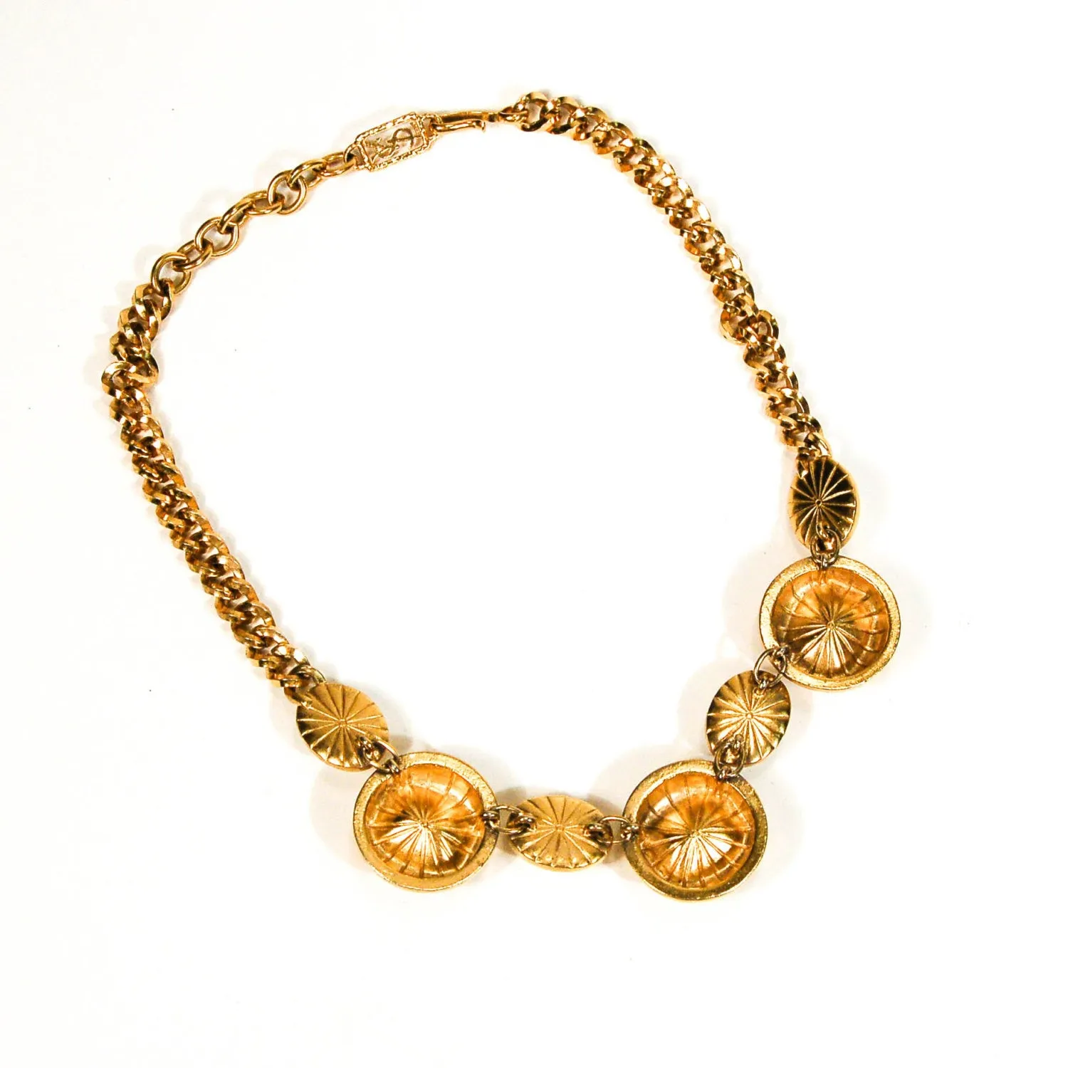 1980's Pearl and Rhinestone Statement Necklace by YSL