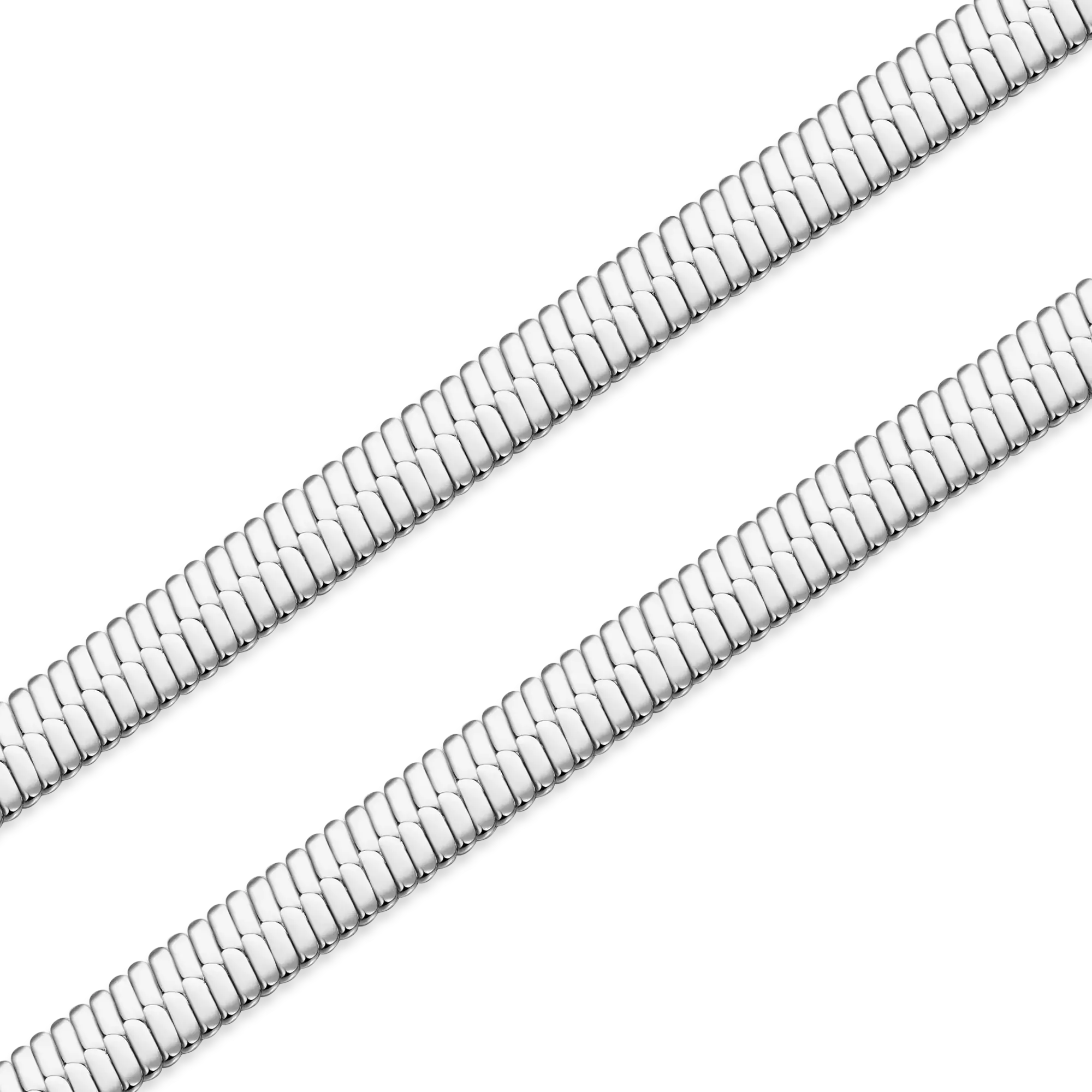 2.5mm Herringbone Chain - White Gold