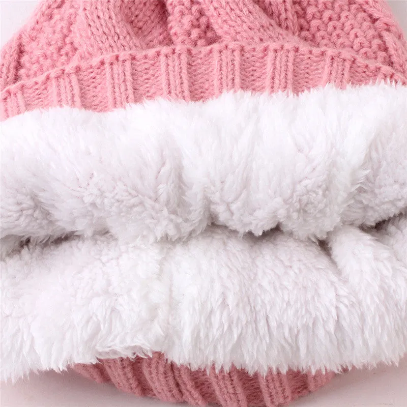 30 Pieces) Satin Weave Design Pompon Cap
