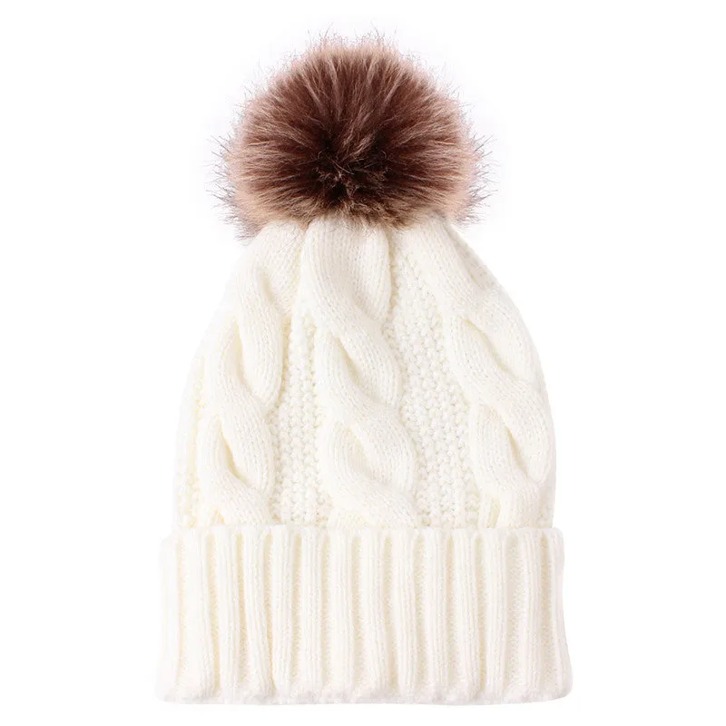 30 Pieces) Satin Weave Design Pompon Cap