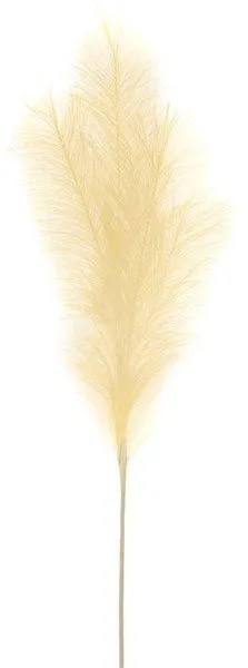 32.75"L Fabric Pampas Grass Plume Spray: Beige - FG601301