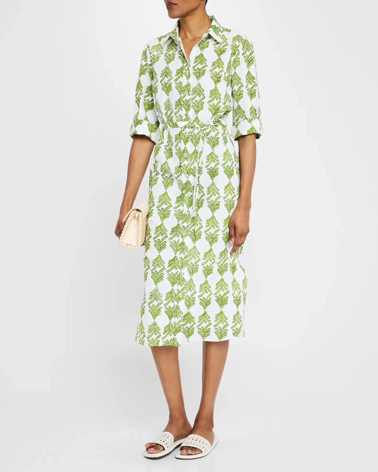 3/4 SLEEVE LONG ALEX SHIRTDRESS