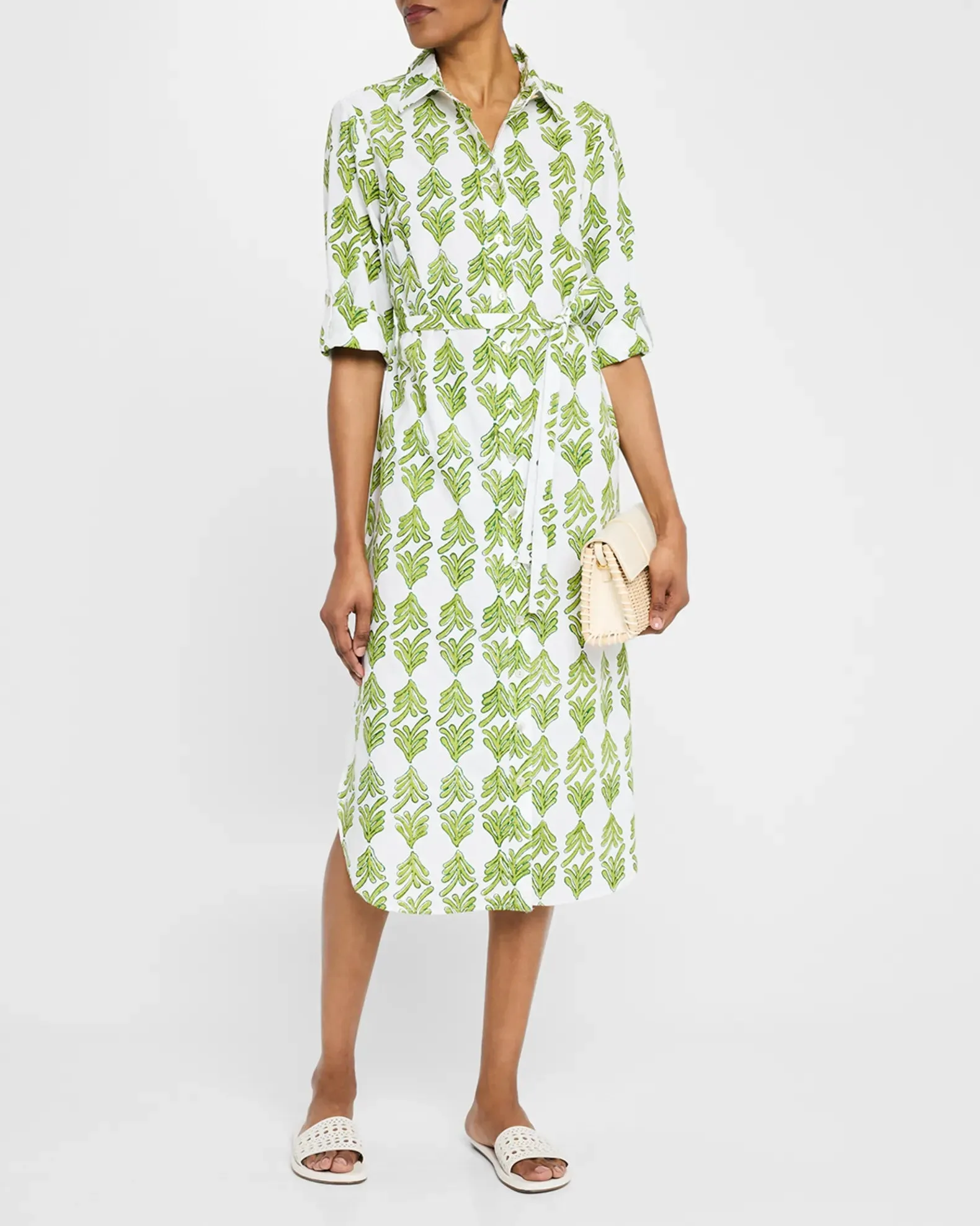 3/4 SLEEVE LONG ALEX SHIRTDRESS