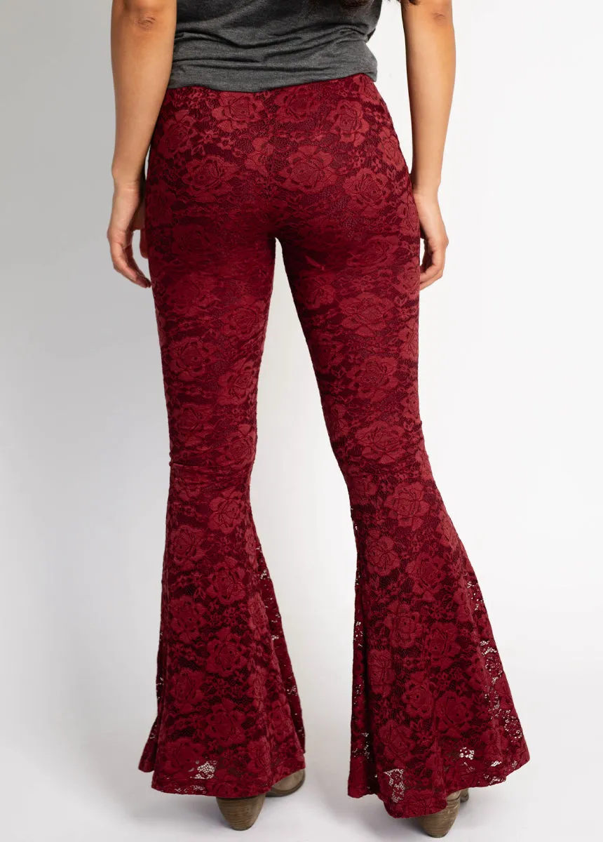 Abril Pant in Oxblood