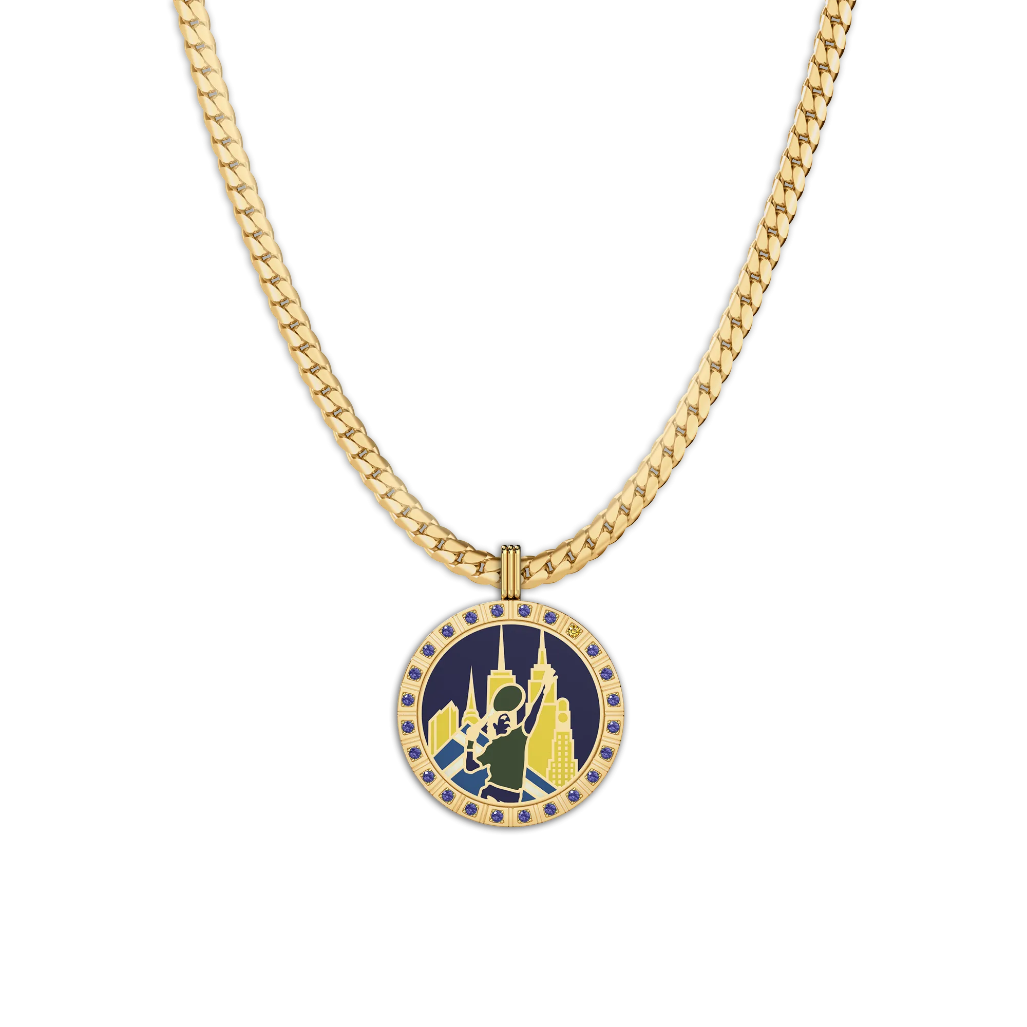 'Ace Adornments' Diamond Spinning Pendant