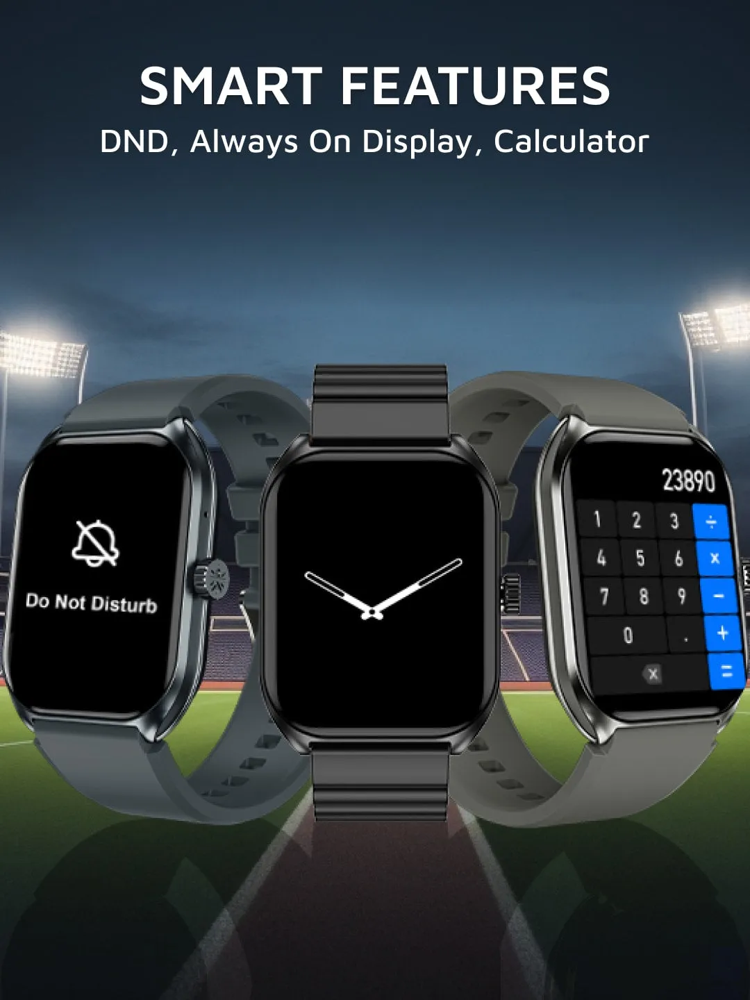 Ace X1 2.04" Amoled Display,1000 NITS, Sleek & Premium Smartwatch( Gun metal Grey)