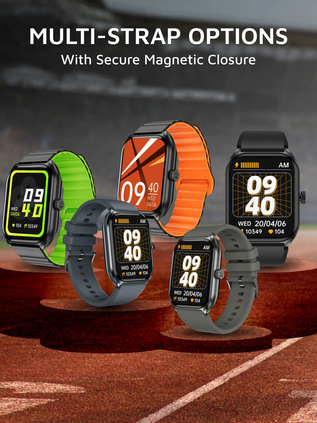 Ace X1 2.04" Amoled Display,1000 NITS, Sleek & Premium Smartwatch( Gun metal Grey)