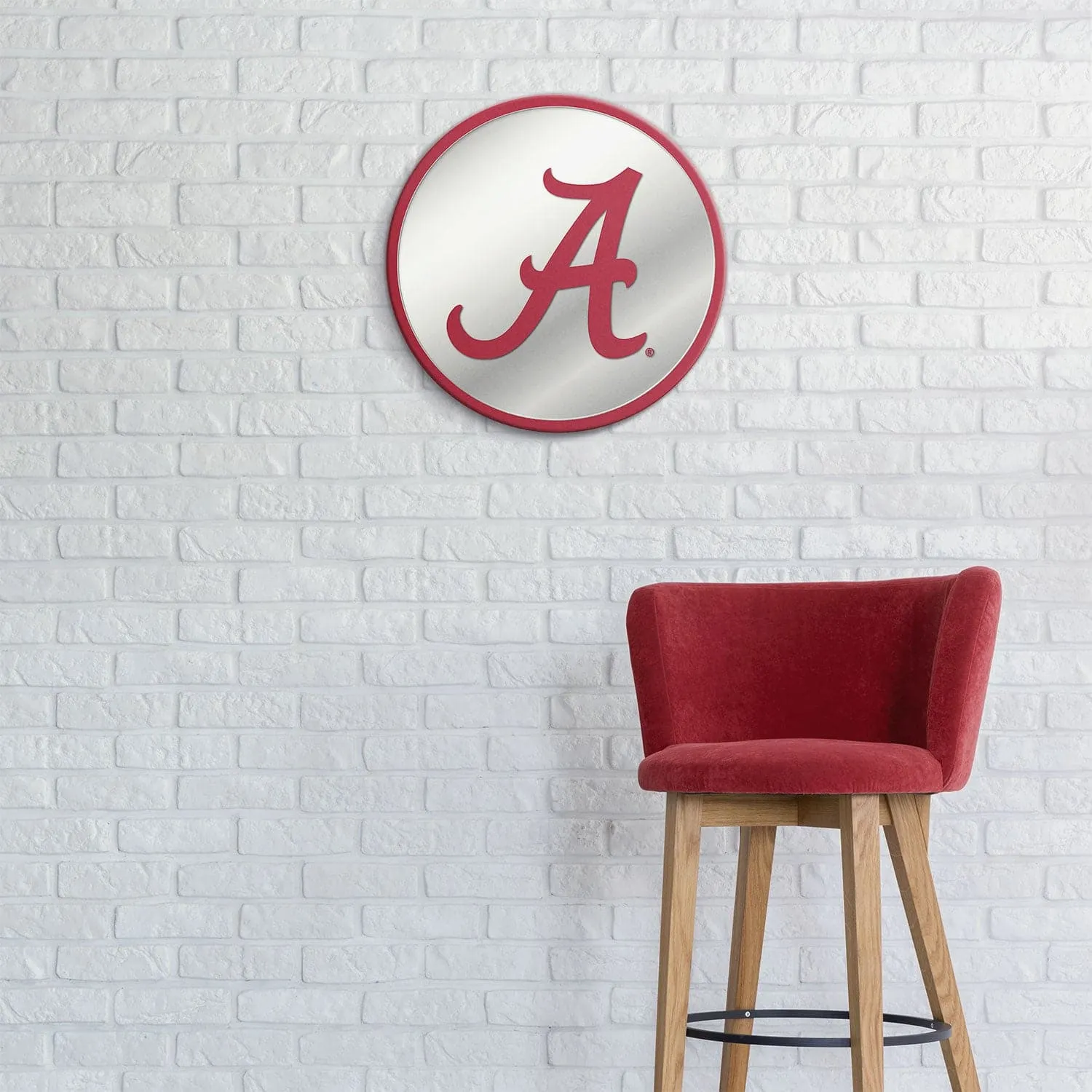 Alabama Crimson Tide: Modern Disc Mirrored Wall Sign