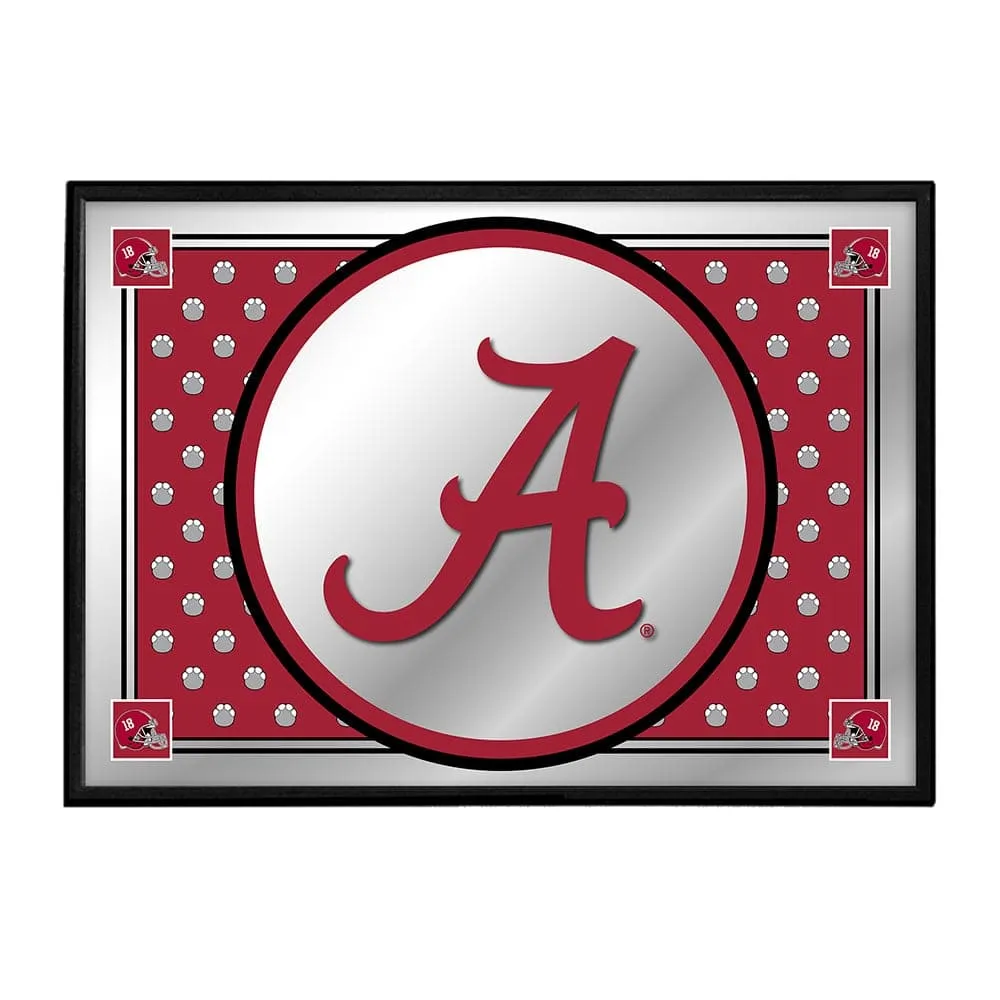 Alabama Crimson Tide: Team Spirit - Framed Mirrored Wall Sign