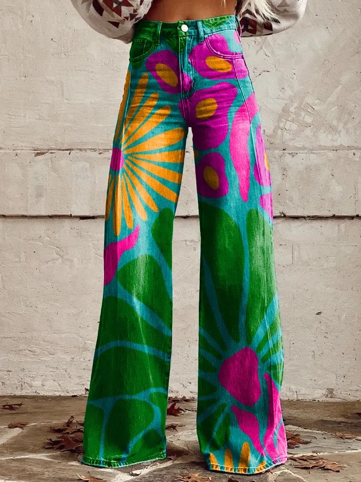 Alexa | Boho Wide-Leg Pants