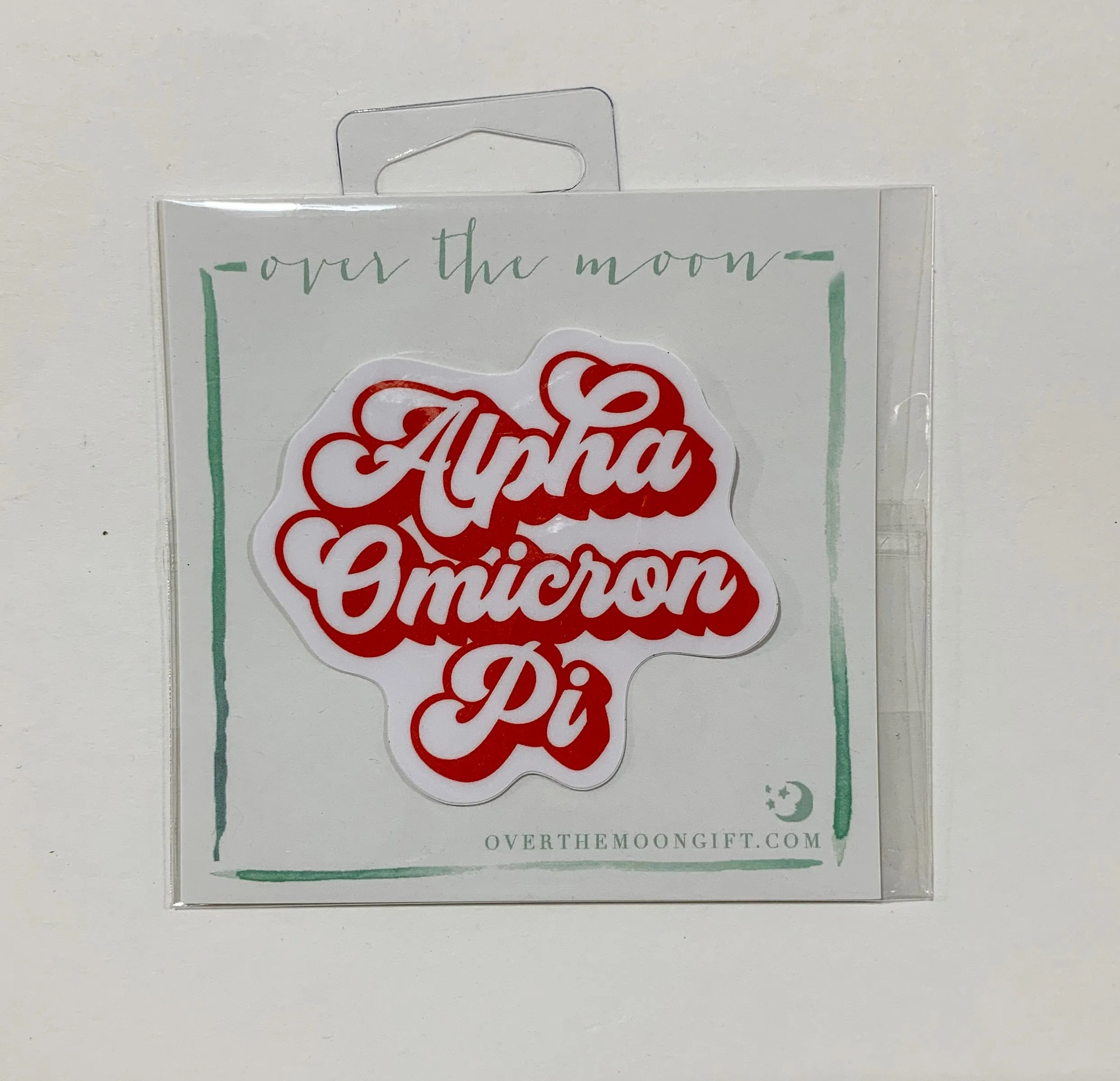 Alpha Omicron Pi Retro Decal
