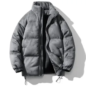 Alpine Suede Puffer Jacket