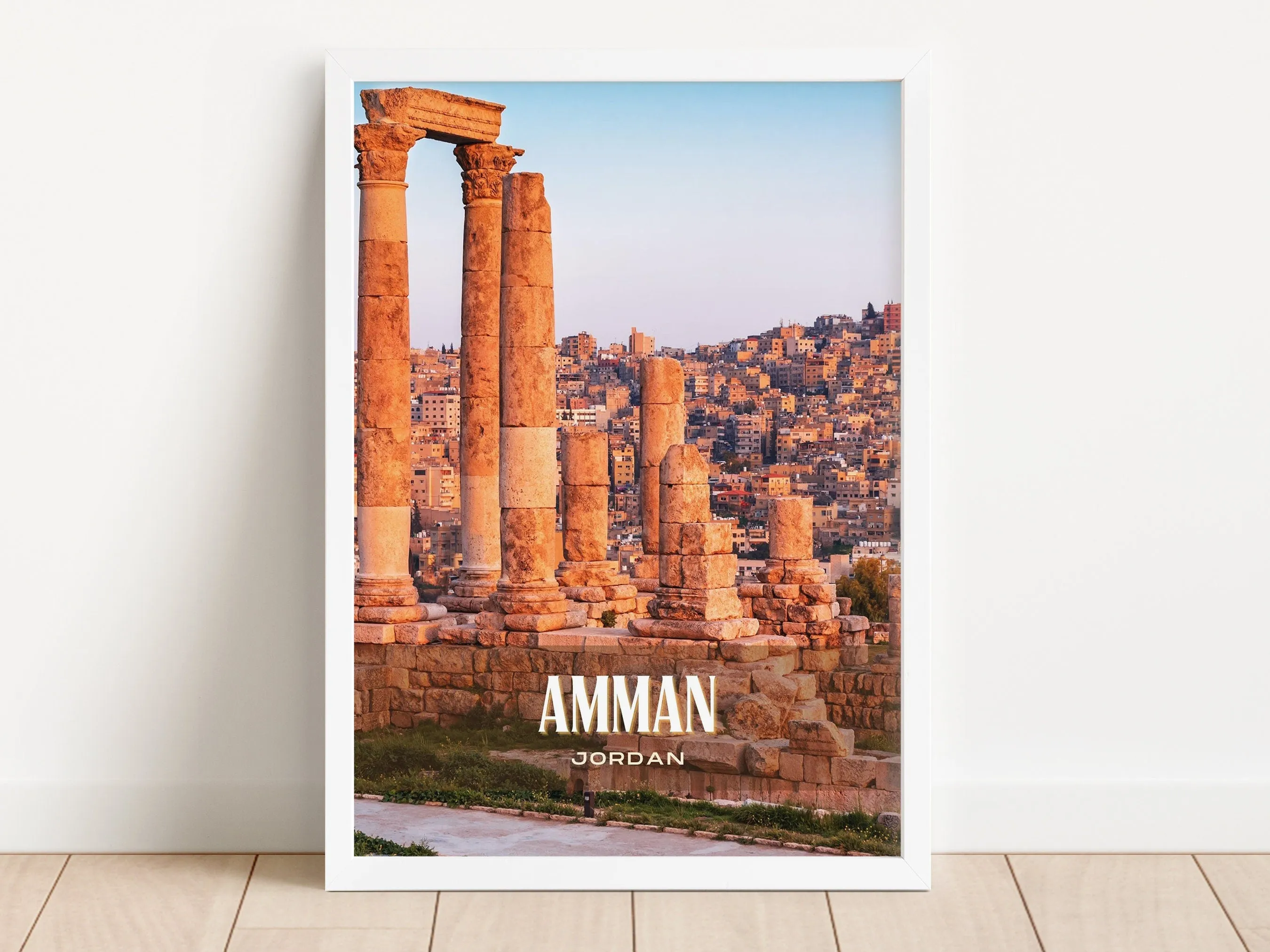 Amman Retro Wall Art, Jordan