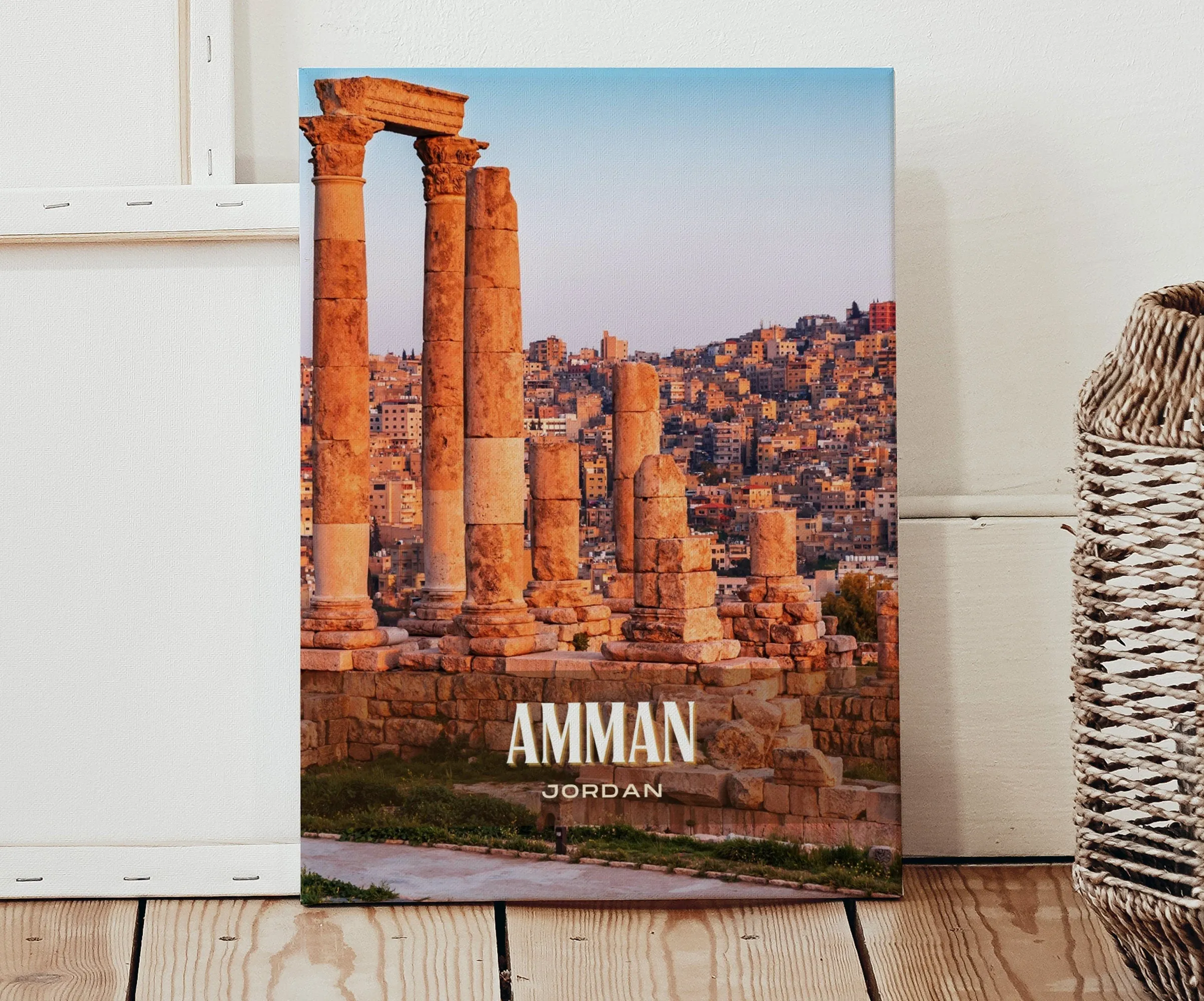 Amman Retro Wall Art, Jordan