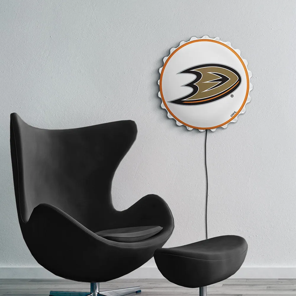 Anaheim Ducks: Bottle Cap Wall Light