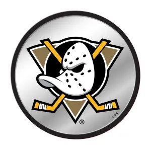 Anaheim Ducks: Secondary Logo - Modern Disc Mirrored Wall Sign