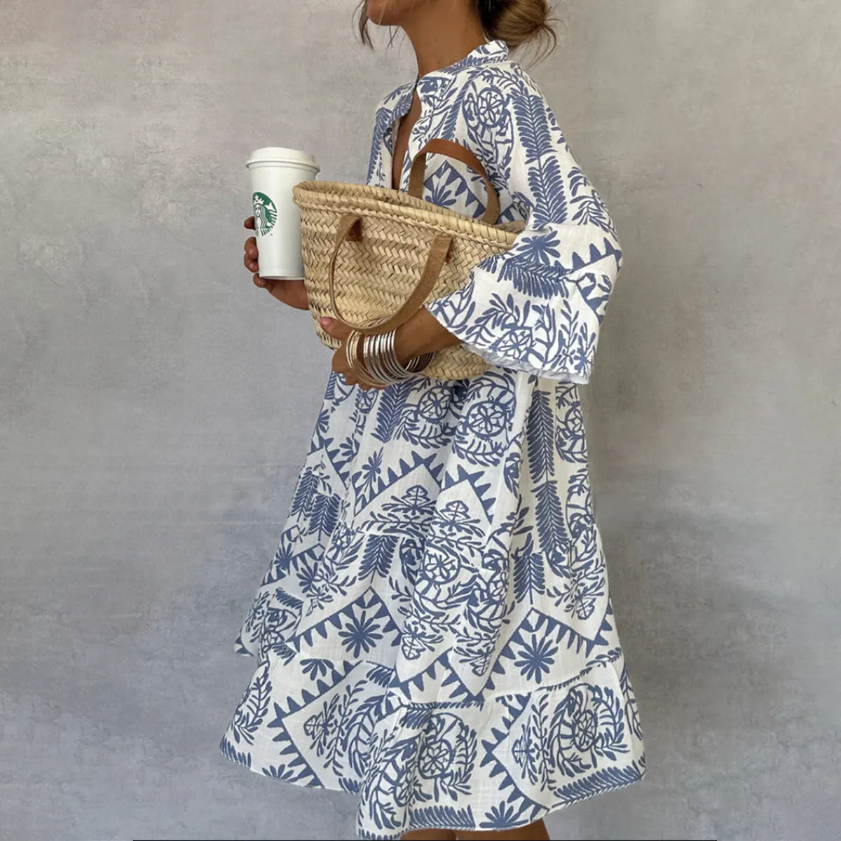 Anjie™ - Chic Boho-Inspired Relaxed Tunic Dress