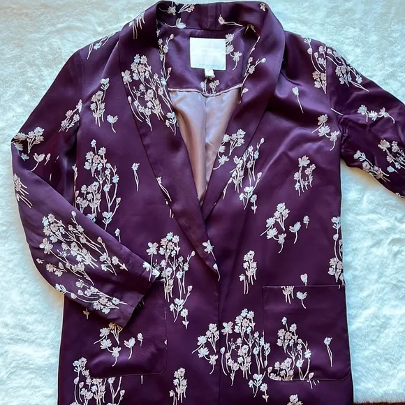 Anthropologie Ett:twa Floral Blazer