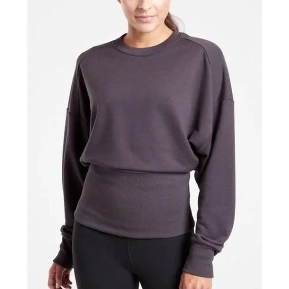Athleta | Size XS Potrero Sweatshirt Relaxed Fit Crewneck Ribbed
