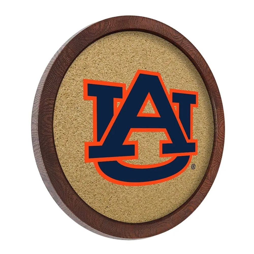 Auburn Tigers: "Faux" Barrel Framed Cork Board