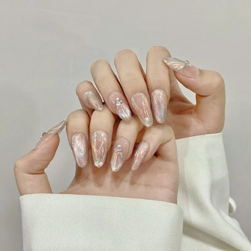 Aurora Glow Elegance – Radiant Sheen with Effortless Grace
