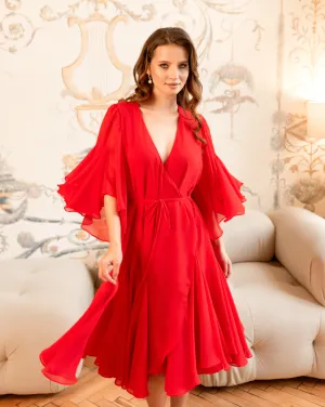 Aurora Short Sleeve Midi Dress