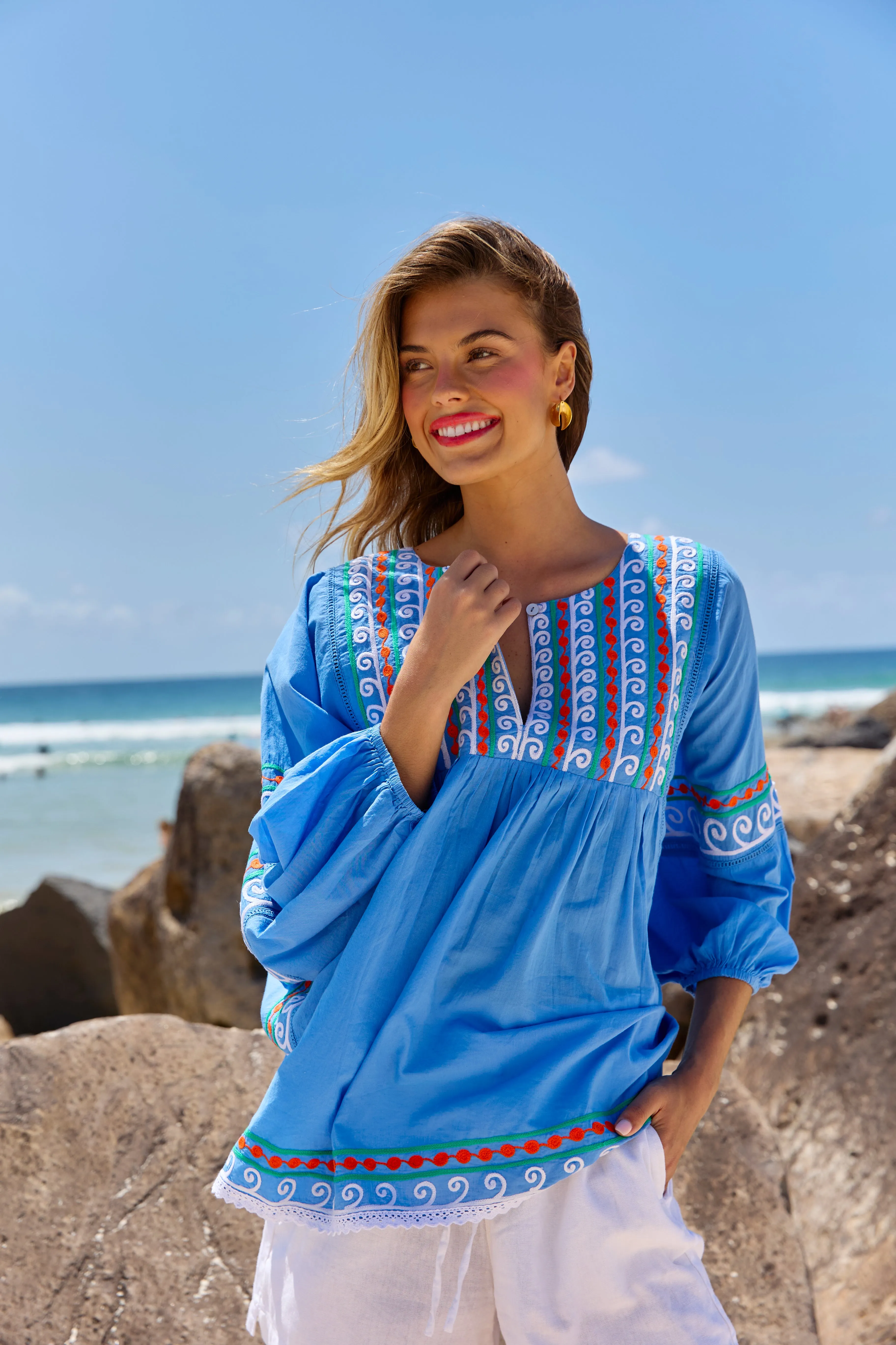 Bahamas Top Aari Embroidery