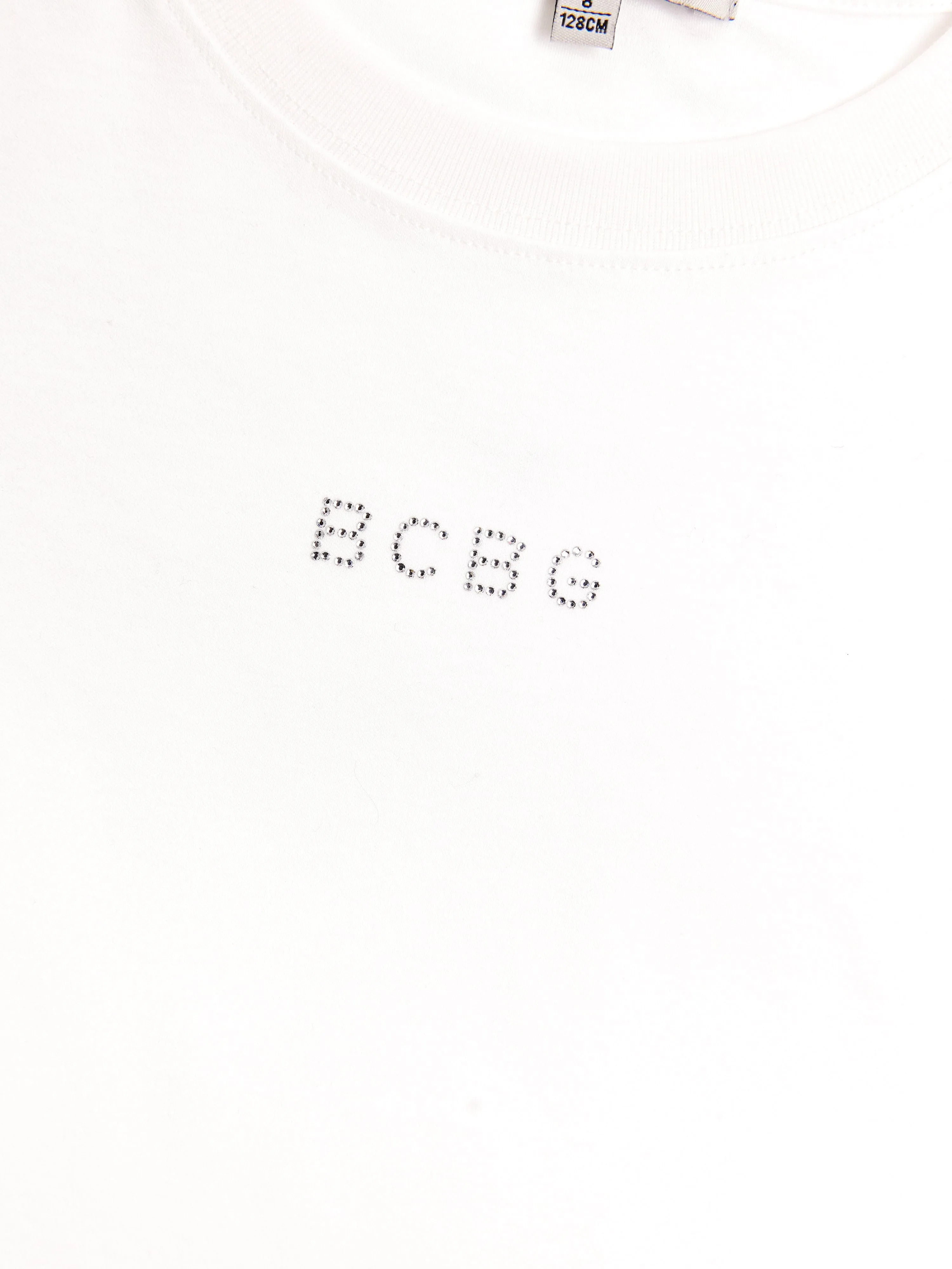 BCBG Girls Ruffle Sleeve T-Shirt in White