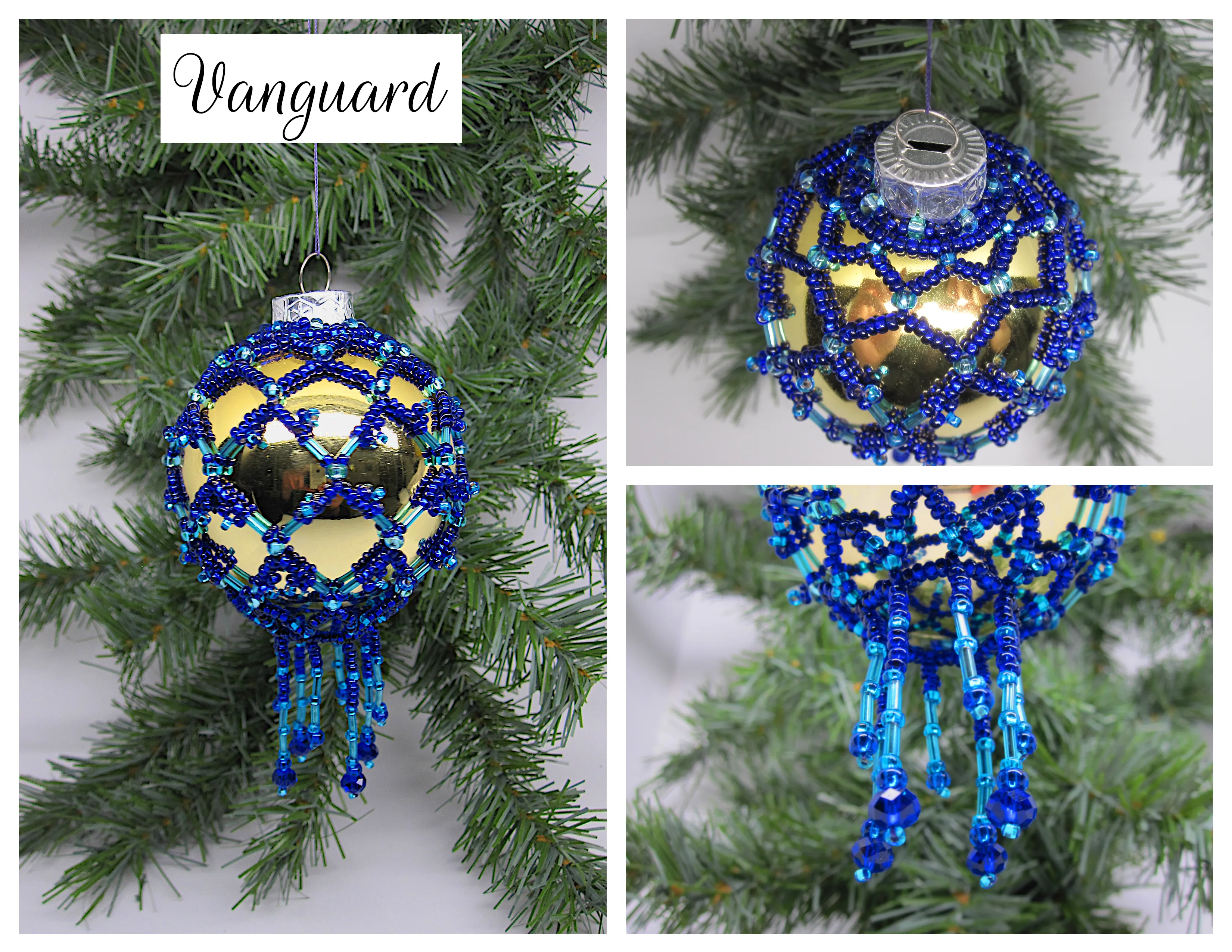 Beaded Glass Ornament - Vanguard
