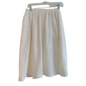 BEC   BRIDGE White Eyelet Lace Midi Skirt Coastal Neutral Boho - Size US 4