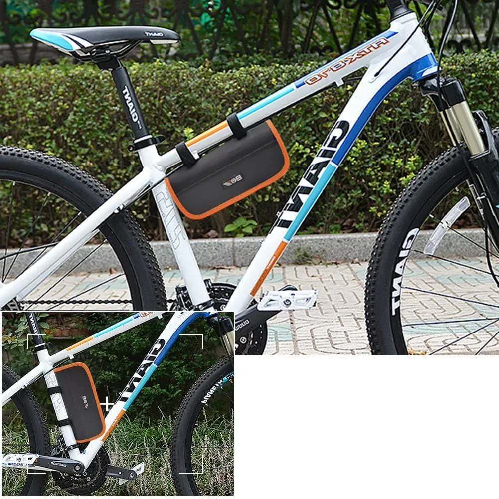 Bicycle Repair Kit: Portable bag with tire pump, patches, inflator & essentials ideal for bike maintenance, travel, and camping adventures