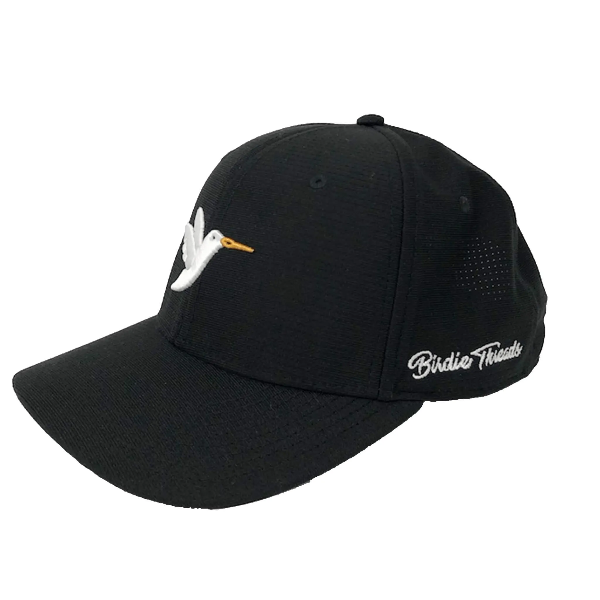 Birdie Threads Black Hat White Birdie