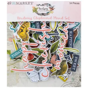 Birdsong - Chipboard Mixed Set 49 & Market BSK-29536