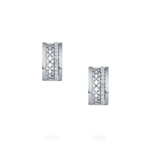Birks Dare to Dream White Gold and Diamond Stacked Earrings
