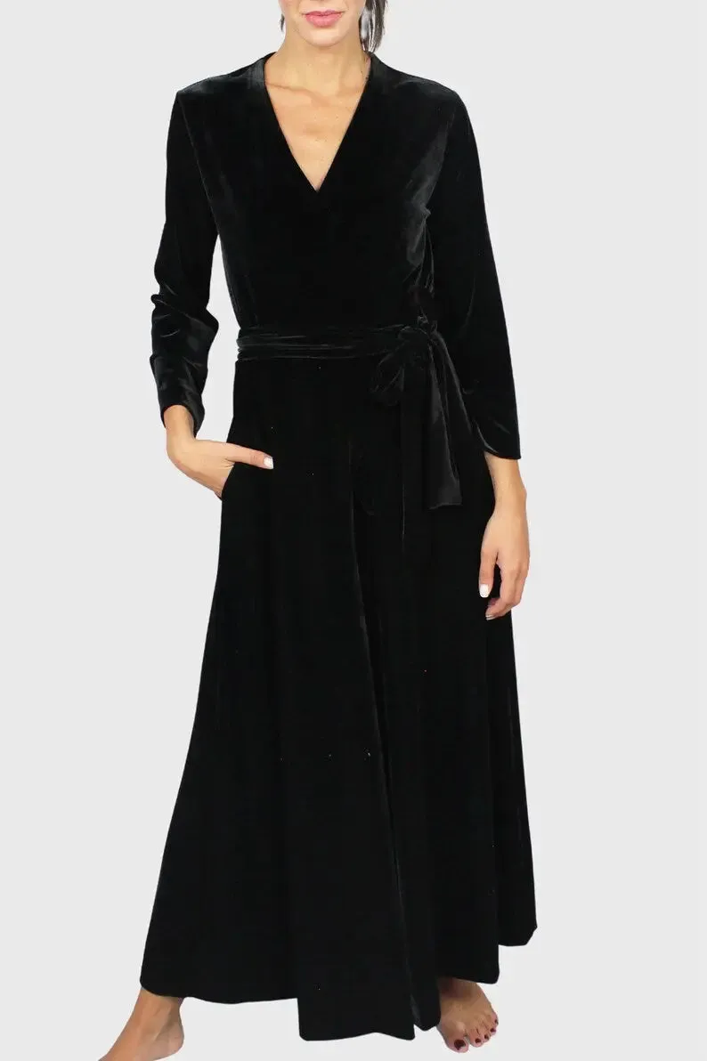 Black Velvet Jumpsuit