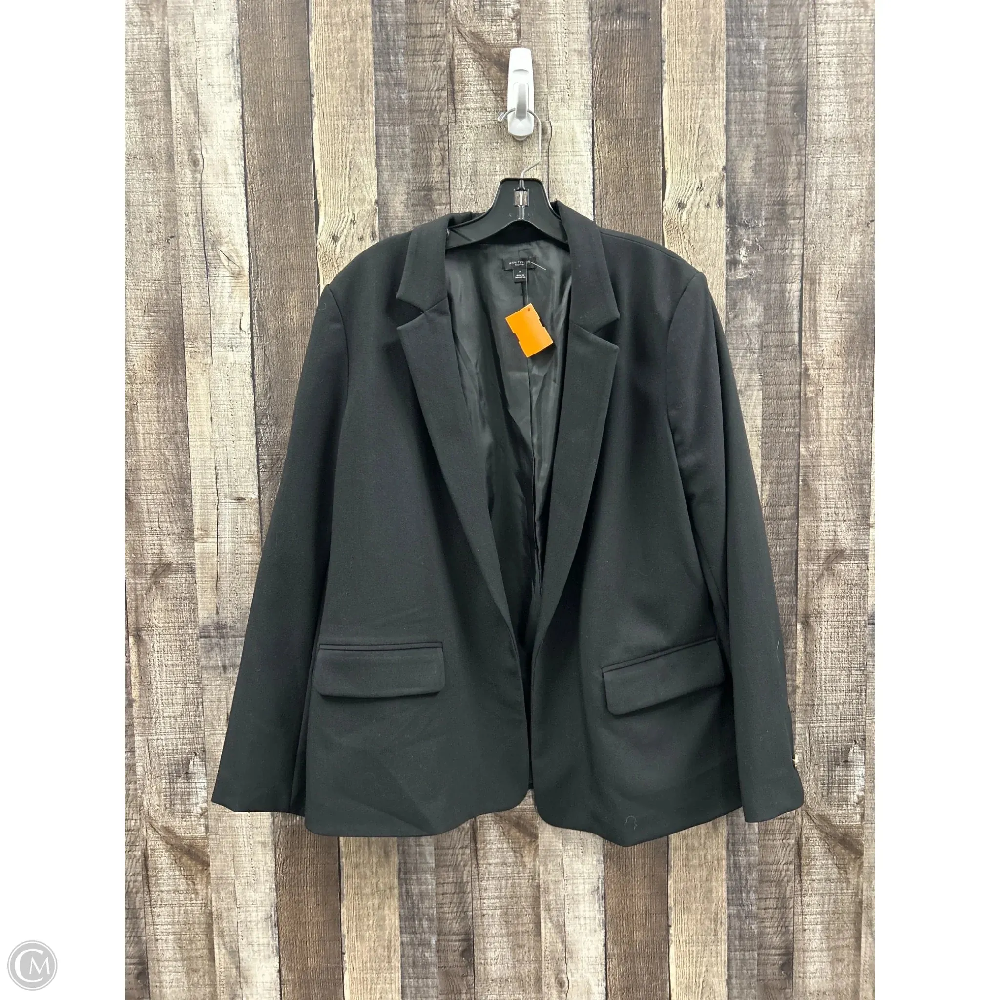 Blazer By Ann Taylor In Black, Size: L