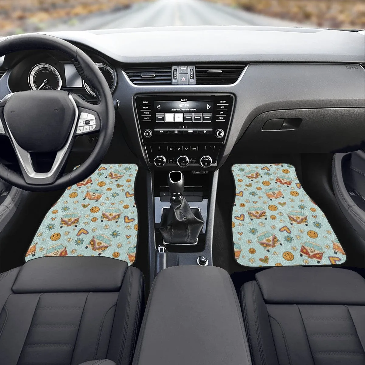 Blue Kombi Van Car Floor Mats