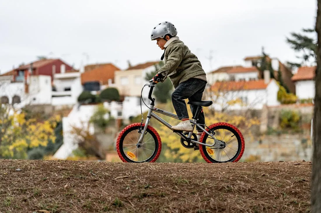 BMX ENFANT 16" WIPE 500 GRIS 5-7 ANS