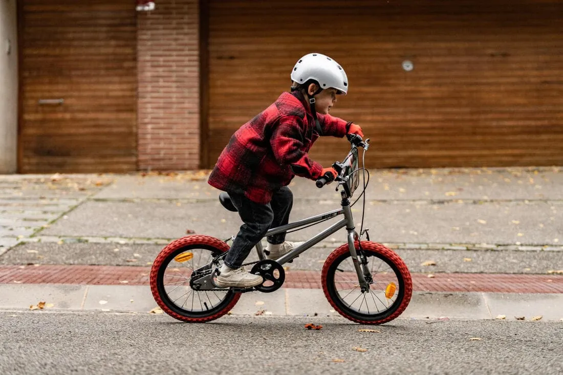 BMX ENFANT 16" WIPE 500 GRIS 5-7 ANS