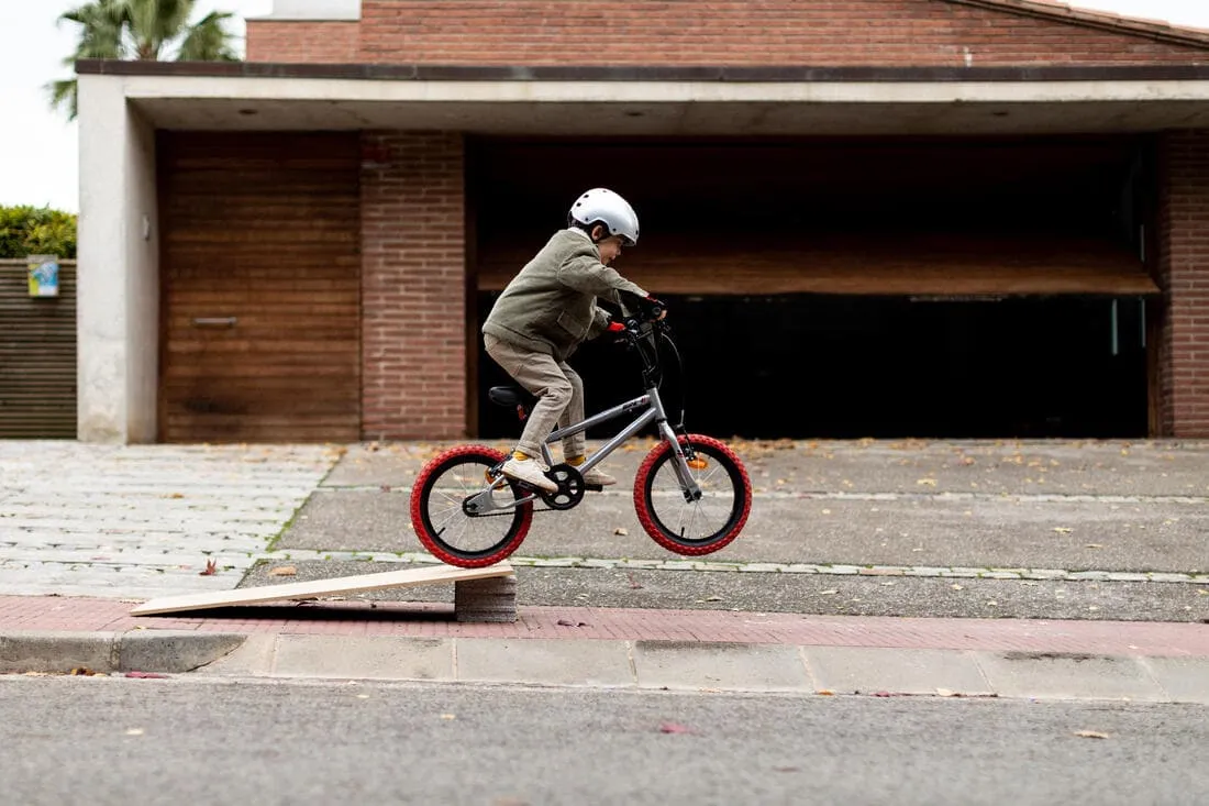 BMX ENFANT 16" WIPE 500 GRIS 5-7 ANS