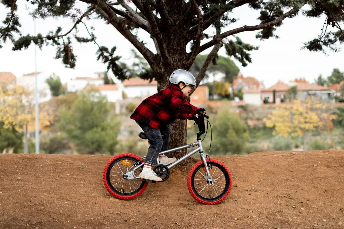 BMX ENFANT 16" WIPE 500 GRIS 5-7 ANS