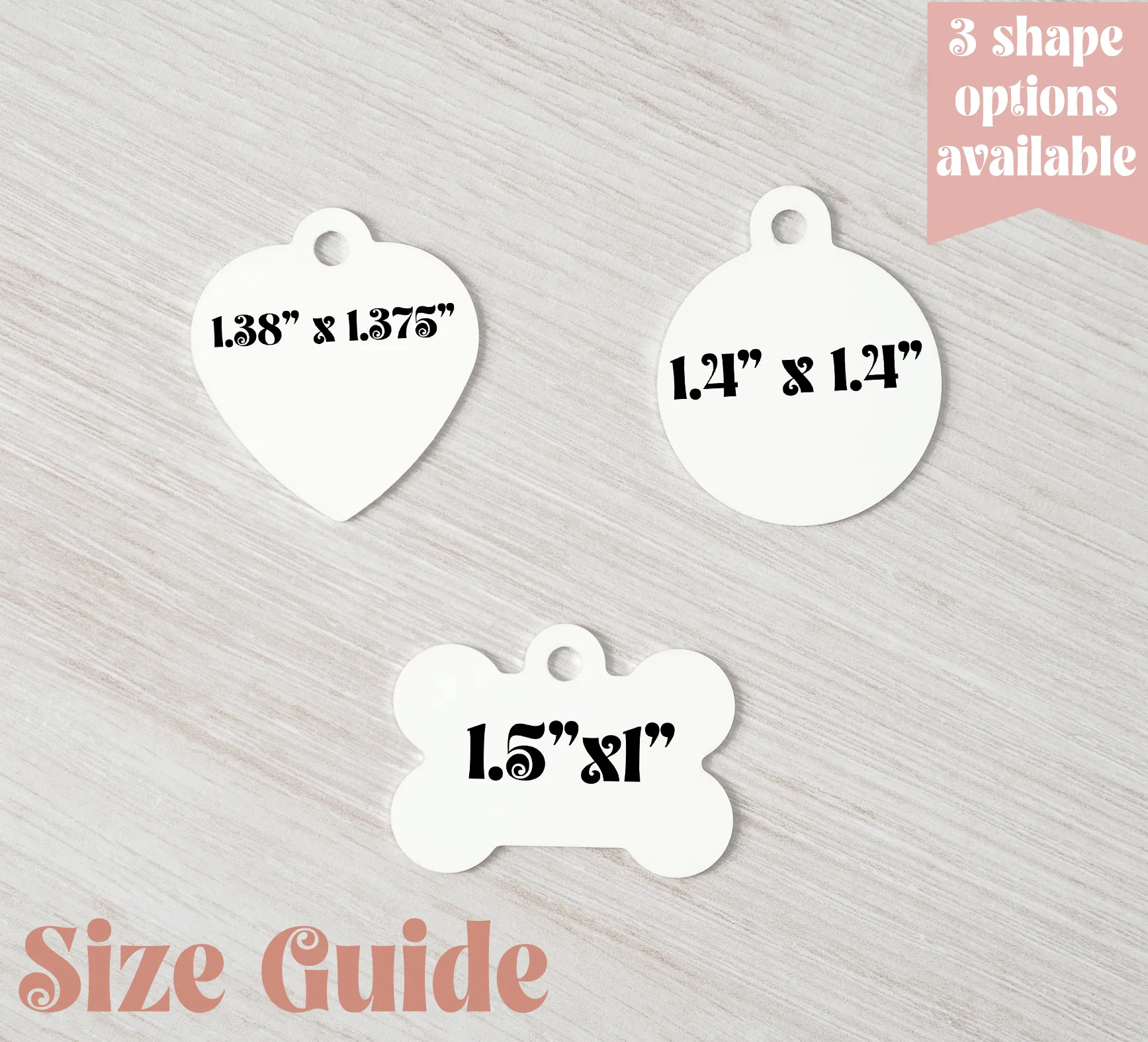 Boho Floral Pet Tag