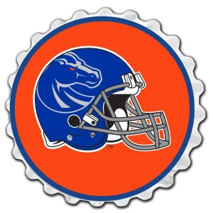 Boise State Broncos: Helmet - Bottle Cap Wall Sign