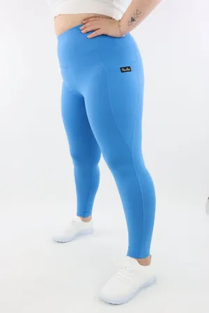 Bright Blue - Hybrid 2.0 - Leg Pockets - Full Leggings