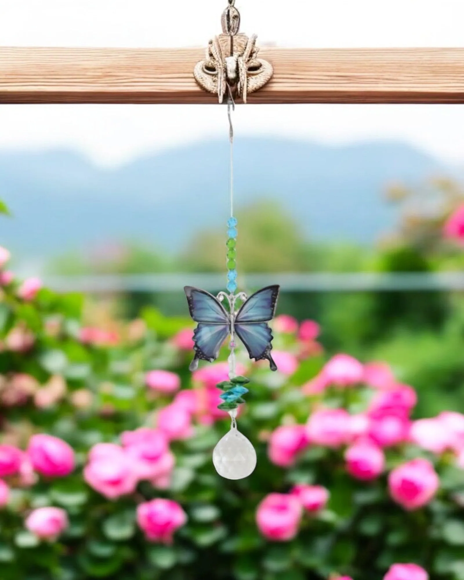 Butterfly Hanging Crystals