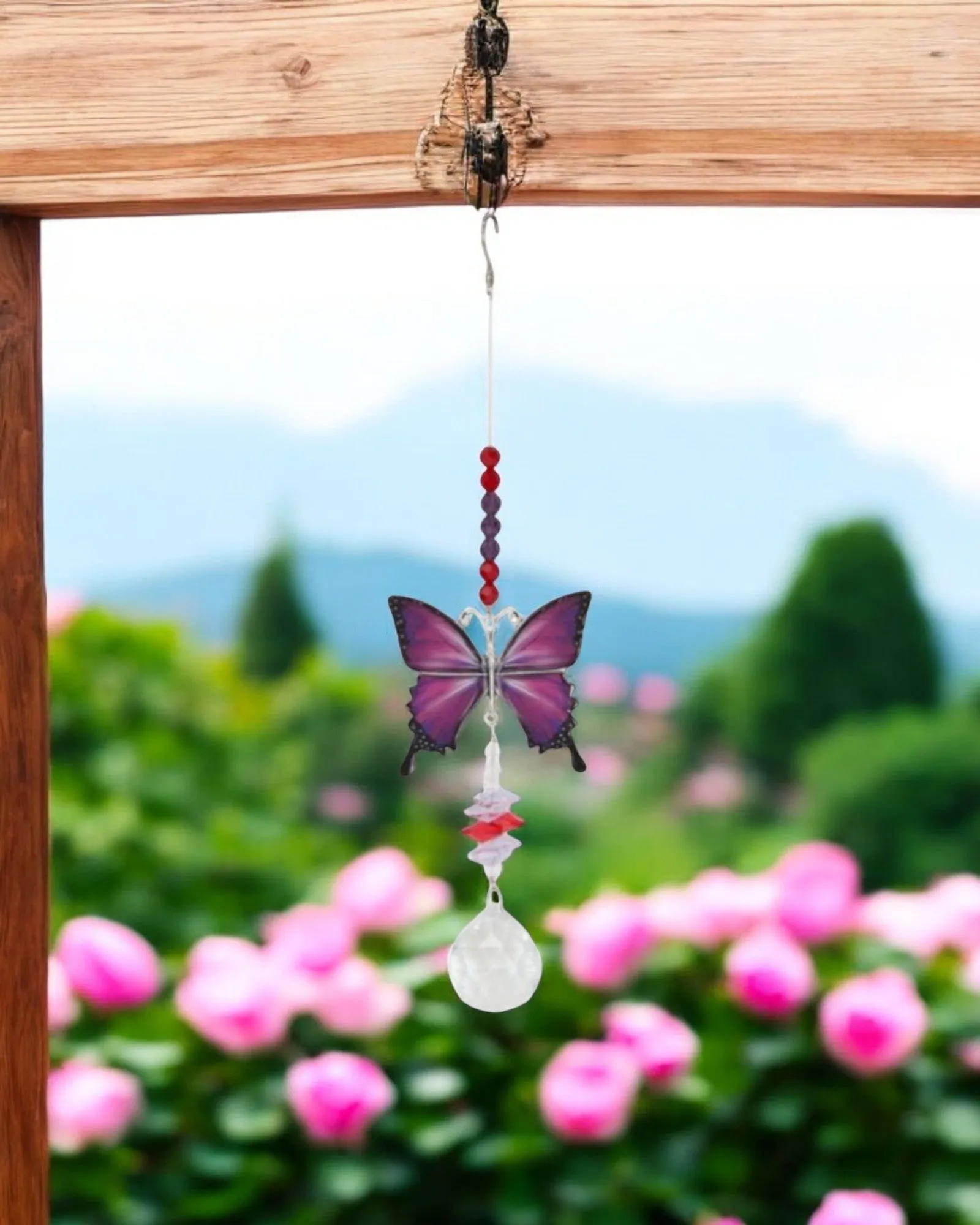 Butterfly Hanging Crystals