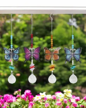 Butterfly Hanging Crystals