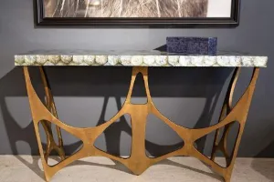 Calloway Console, Silver Mother of Pearl Shell - Made Goods