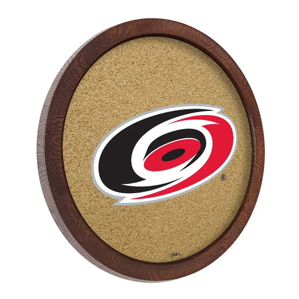 Carolina Hurricanes: Barrel Top Cork Note Board